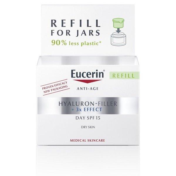 Eucerin Csere utántöltő öregedésgátló nappali krémhez SPF 15 száraz
bőrre Hyaluron-Filler 3x EFFECT 50 ml