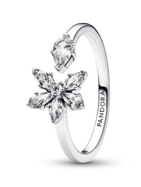Pandora Bájos ezüst gyűrű cirkónium kövekkel 192611C01 58 mm