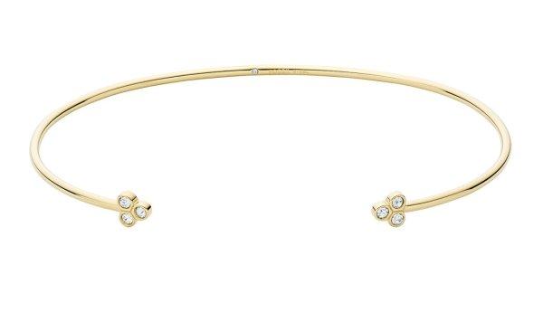 Fossil Minimalista aranyozott karkötő kristályokkal Sadie JF04113710
