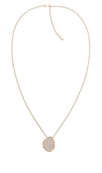 Calvin Klein Csodálatos bronz nyaklánc kristályokkal Fascinate 35000332