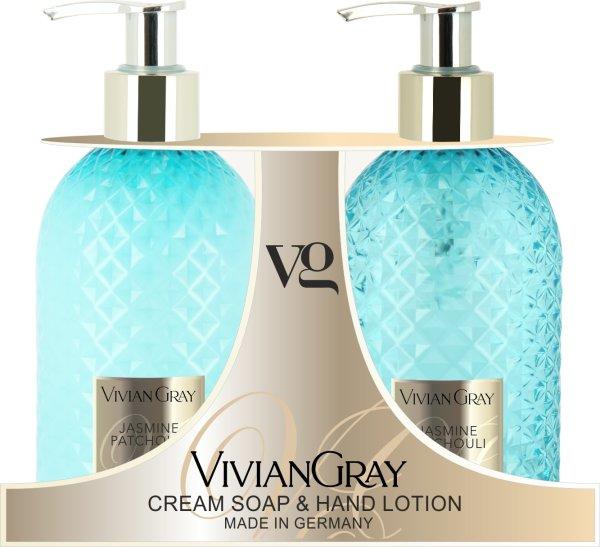 Vivian Gray Kézápoló kozmetikai szett Jasmine & Patchouli (Cream Soap & Hand
Lotion)