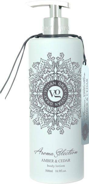 Vivian Gray Testápoló Aroma Selection Amber & Cedar (Body Lotion) 500 ml