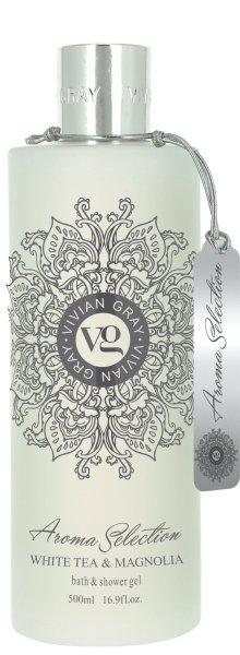 Vivian Gray Tusfürdő Aroma Selection White Tea & Magnolia (Bath & Shower Gel)
500 ml
