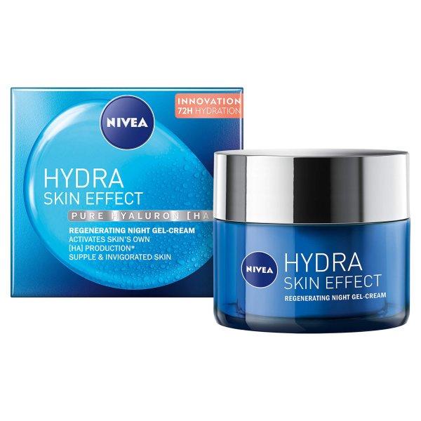 Nivea Regeneráló éjszakai hidratáló gélkrém Hydra Skin Effect
(Regenerating Night Gel-Cream) 50 ml