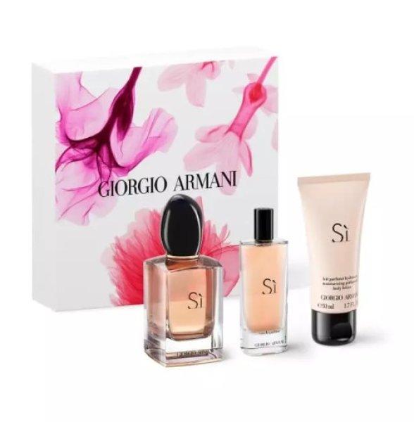 Giorgio Armani Sì - EDP 50 ml + testápoló 50 ml + EDP 15 ml