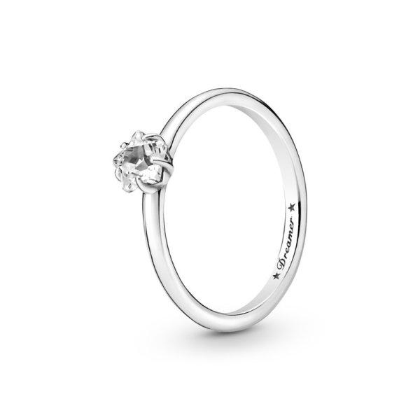 Pandora Bájos ezüst gyűrű cirkónium kővel Mennyei csillag 190026C01 56 mm