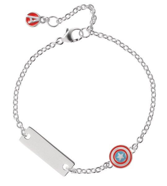 Disney Játékos ezüst karkötő Captain America Marvel BS00085RL-55.CS