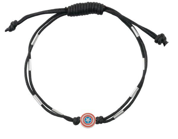 Disney Dupla fekete textil karkötő Captain America Marvel BS00089RL.CS
