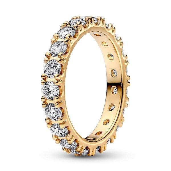 Pandora Csillogó aranyozott gyűrű Shine Eternity 160050C01 50 mm