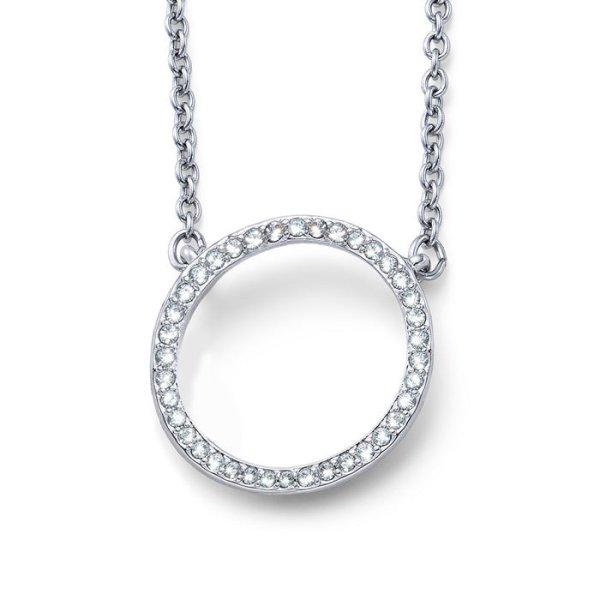 CRYSTalp Bronz nyaklánc karika medállal Circle 32146.R