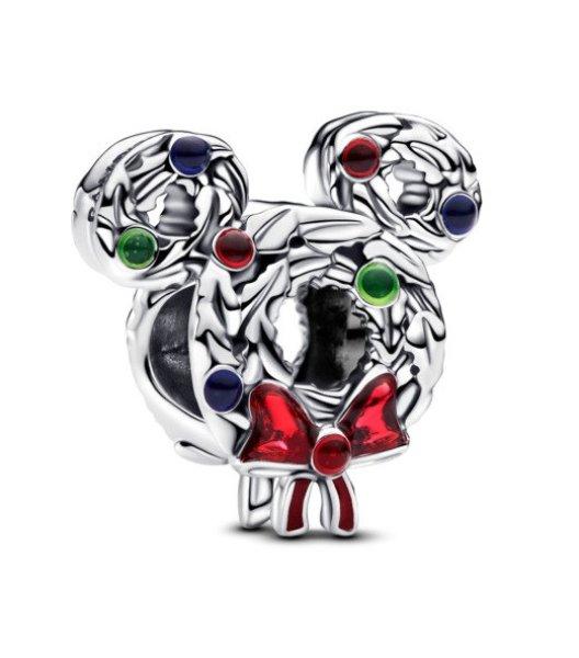 Pandora Ezüst gyöngy Karácsonyi koszorú Mickey Mouse Disney 793531C01