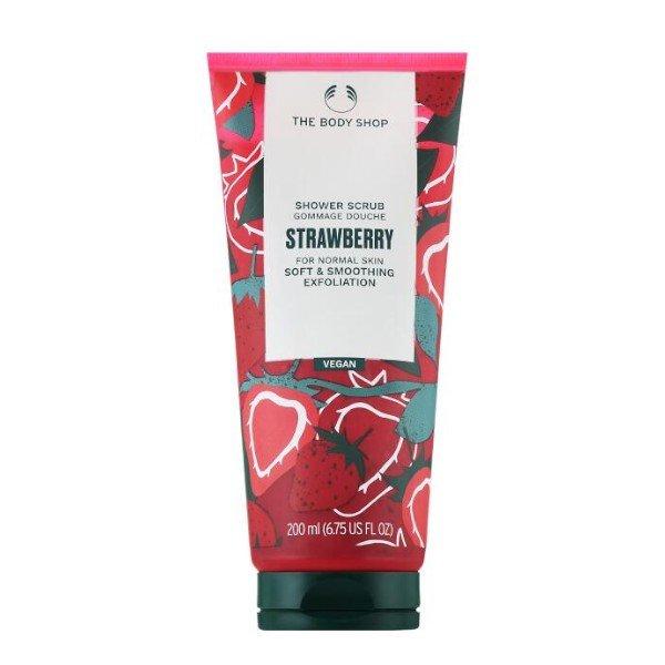 The Body Shop Bőrsimító zuhanyradír Strawberry (Shower Scrub) 200 ml
