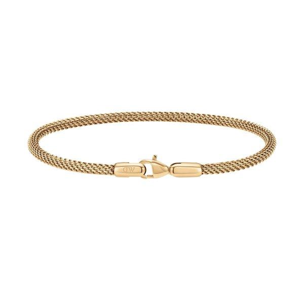 Daniel Wellington Divatos aranyozott acél karkötő Mesh Perfect Pair DW0040068
20,5 cm