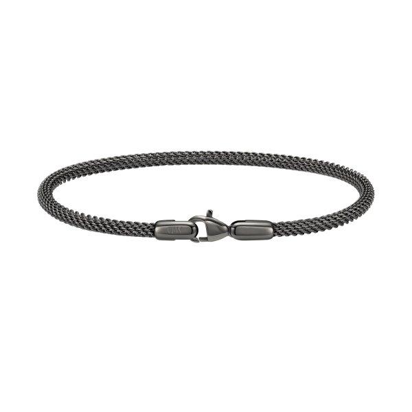 Daniel Wellington Divat grafit acél karkötő Mesh Perfect Pair DW0040070 18,5
cm
