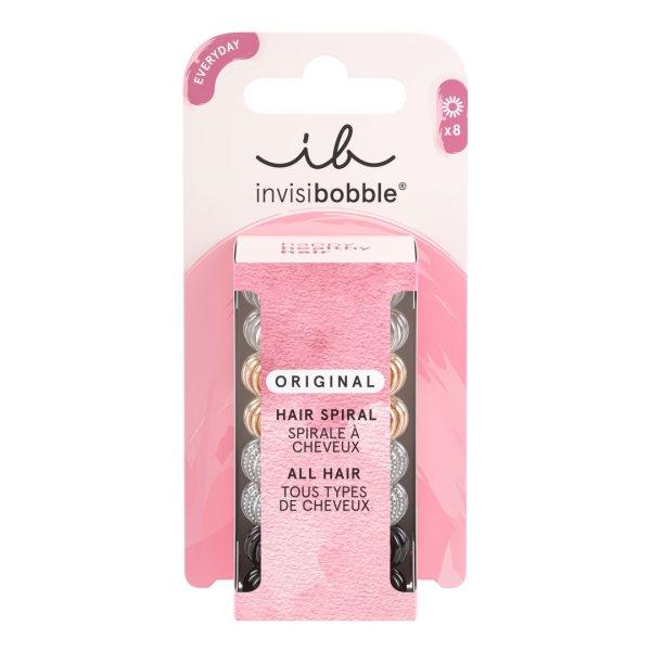 Invisibobble Hajgumi Original Clear Black Metallic 8 db