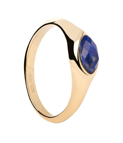 PDPAOLA Aranyozott gyűrű Lapis Lazuli Nomad Vanilla AN01-A49 56 mm
