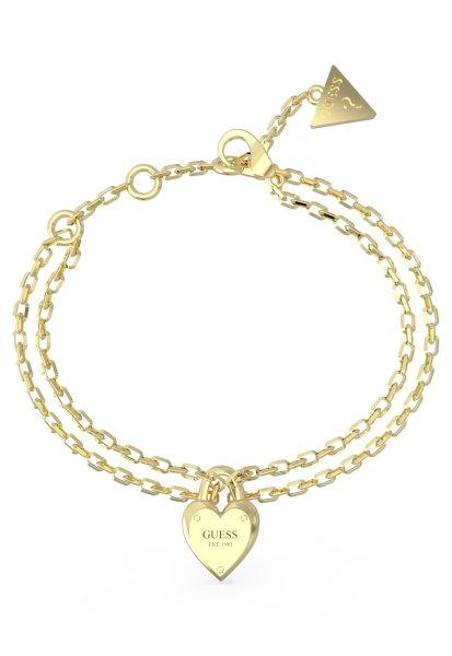 Guess Bájos dupla karkötő All You Need is Love JUBB04211JWYG 21 cm