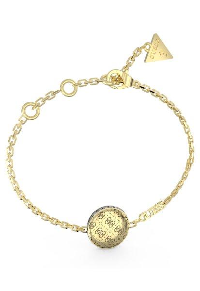 Guess Divatos aranyozott karkötő 4G Rising JUBB04264JWYG 21 cm