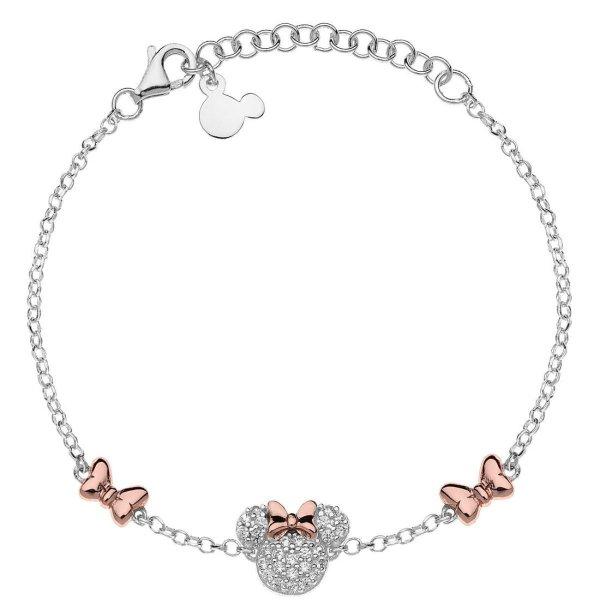Disney Gyönyörű ezüst bicolor karkötő Minnie Mouse BS00041TZWL- 55.CS