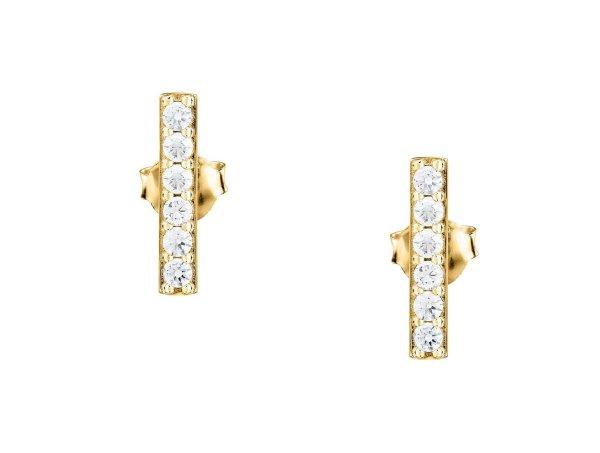 La Petite Story Elegáns aranyozott fülbevaló cirkónium kövekkel Silver
LPS01AWV72