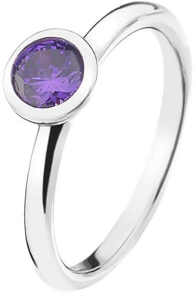 Hot Diamonds Ezüst gyűrű Emozioni Scintilla Violet Spirituality ER021 56 mm