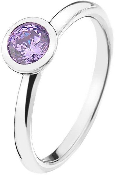 Hot Diamonds Ezüst gyűrű Emozioni Scintilla Lavender Calmness ER020 51 mm