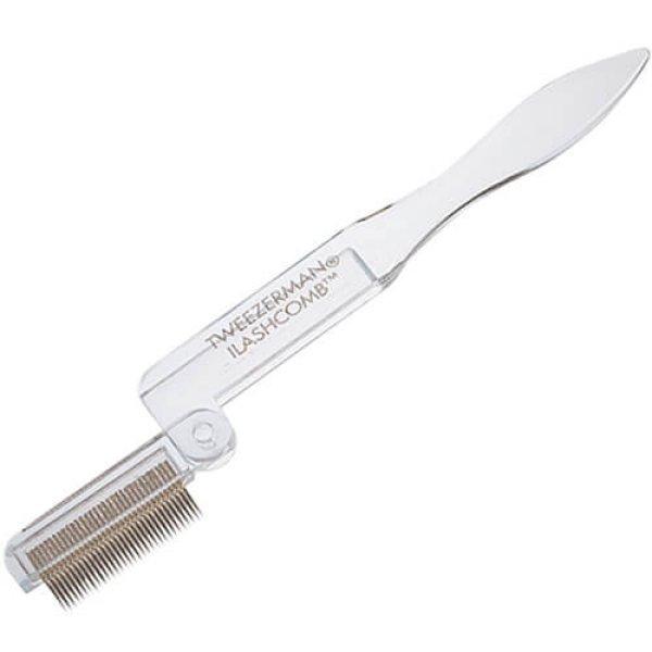 Tweezerman Arany fésű fésülés szempillák (Folding Lash Comb)