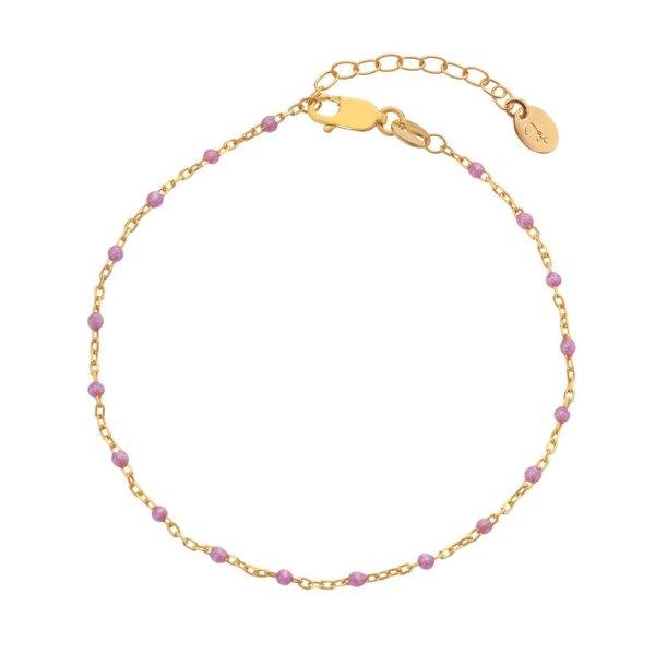 Hot Diamonds Gyengéd aranyozott gyöngy karkötő Jac Jossa Embrace DL659