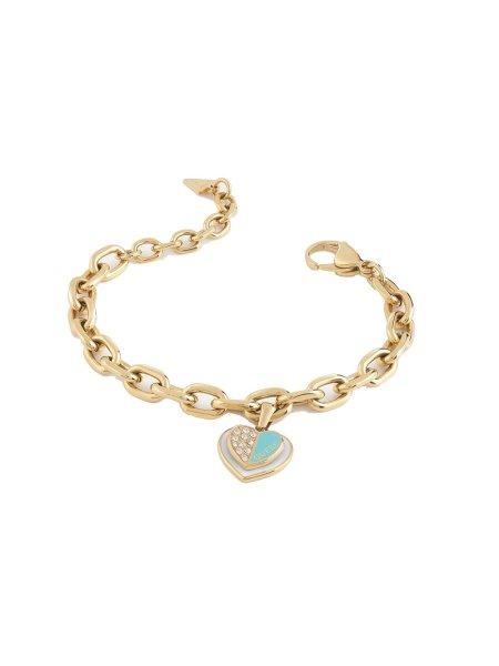 Guess Tömör aranyozott karkötő Lovely Guess JUBB03034JWYGTQS