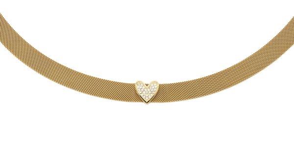 Liu Jo Stílusos aranyozott nyaklánc szívvel Choker Symbols LJ1867