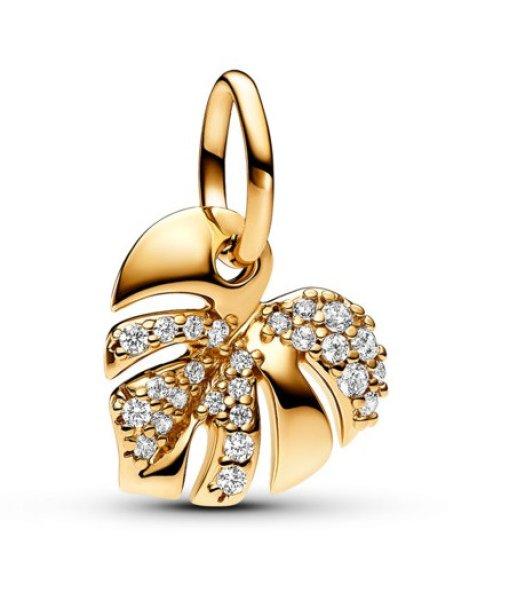 Pandora Bájos aranyozott medál Monstera Shine 763349C01