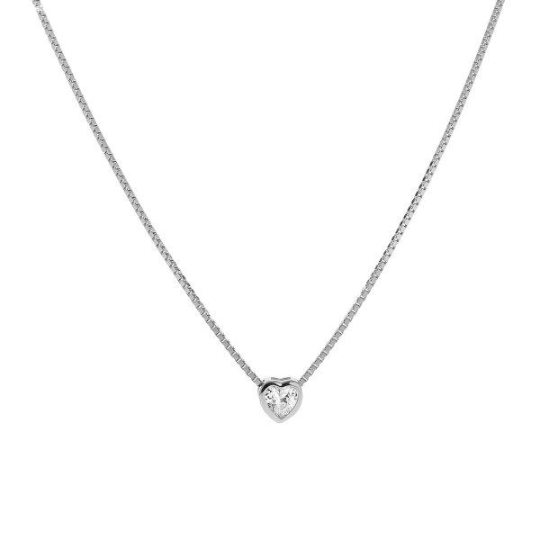 AGAIN Jewelry Ezüst nyaklánc szívvel AJNA0002