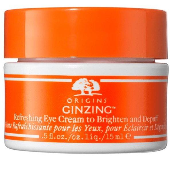 Origins Frissítő szemkörnyékápoló krém Ginzing (Refreshing Eye Cream to
Brighten and Depuff Warm) 15 ml
