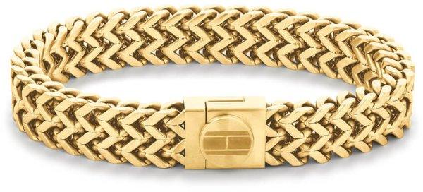 Tommy Hilfiger Masszív aranyozott acél karkötő TJ2790246