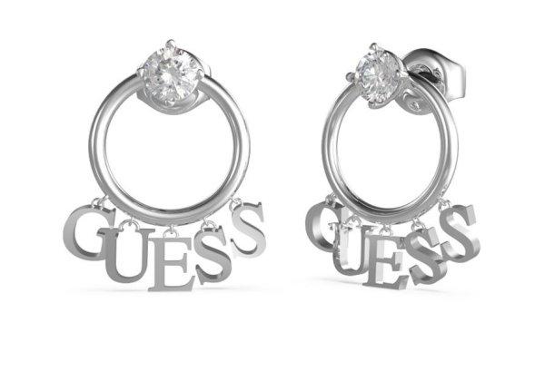 Guess Divatos acél fülbevaló Crystal Harmony JUBE02222JWRH