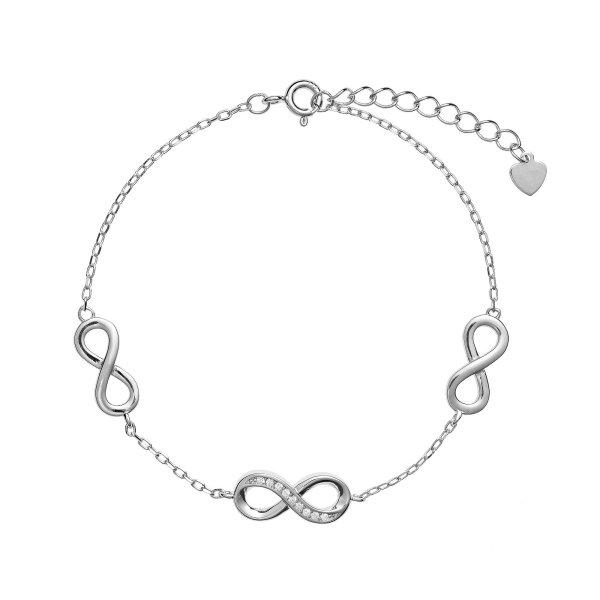 AGAIN Jewelry Divatos ezüst karkötő Végtelen AJNR0006/21