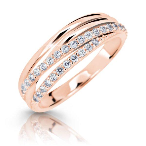 Cutie Jewellery Z6716-3352-10-X-4 lenyűgözően csillogó rózsaszín arany
gyűrű 48 mm