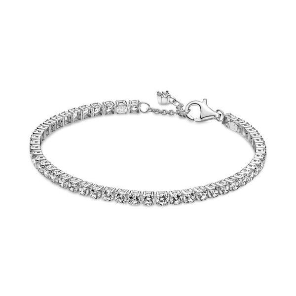 Pandora Bájos ezüst karkötő cirkónium kövekkel Timeless 591469C01 18 cm