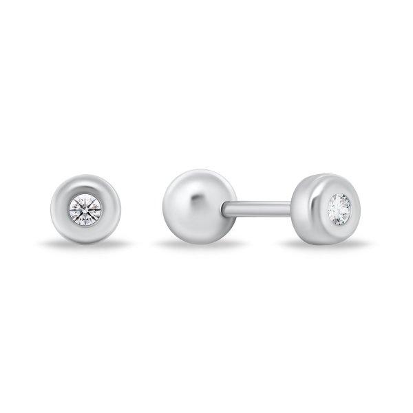 Brilio Silver Minimalista ezüst fülbevaló átlátszó cirkónium kövekkel
EA926/7/8W 0,8 cm