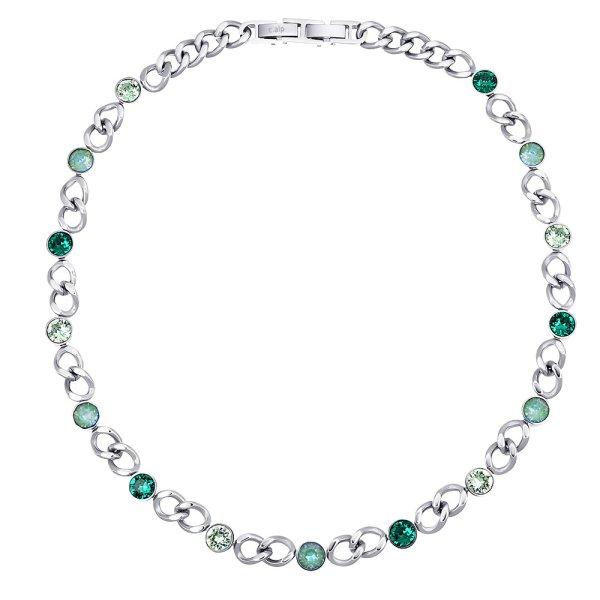 CRYSTalp Elegáns nyaklánc kristályokkal Solara 12295.GRE.E