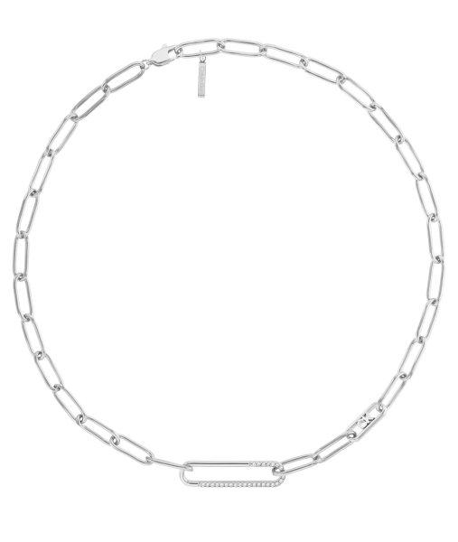 Calvin Klein Jellegzetes női acél nyaklánc Asymmetrical Elegance 35000536