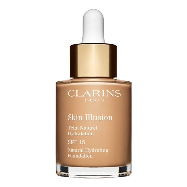 Clarins Hidratáló smink Skin Illusion SPF 15 (Natural Hydrating Foundation) 30
ml 110 Honey