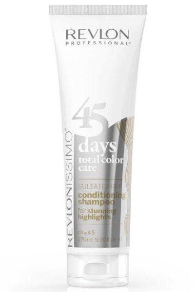 Revlon Professional Sampon és balzsam ősz, szőke és festett hajra Issimo
(Shampoo&Conditioner Stunning Highlights) 275 ml