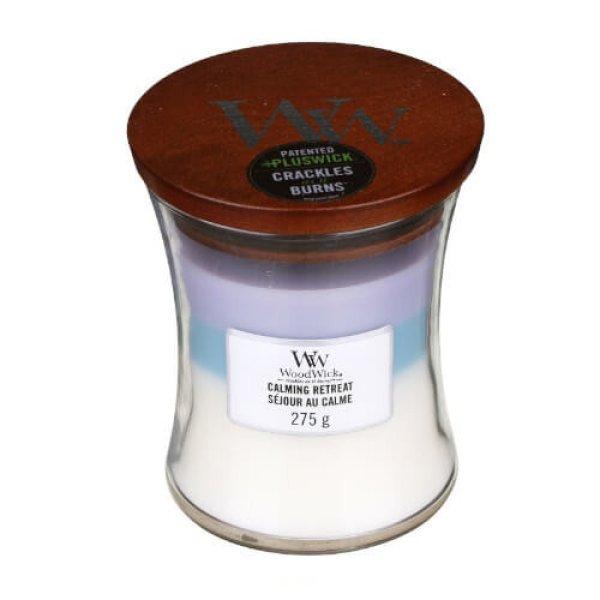 WoodWick Illatgyertya Trilogy Calming Retreat 275 g - közepes