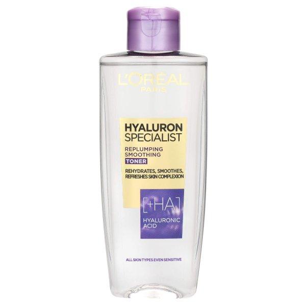 L'Oréal Paris Bőrfeltöltő és arcsimító tonik Hyaluron Specialist
(Replumping Smoothing Toner) 200 ml