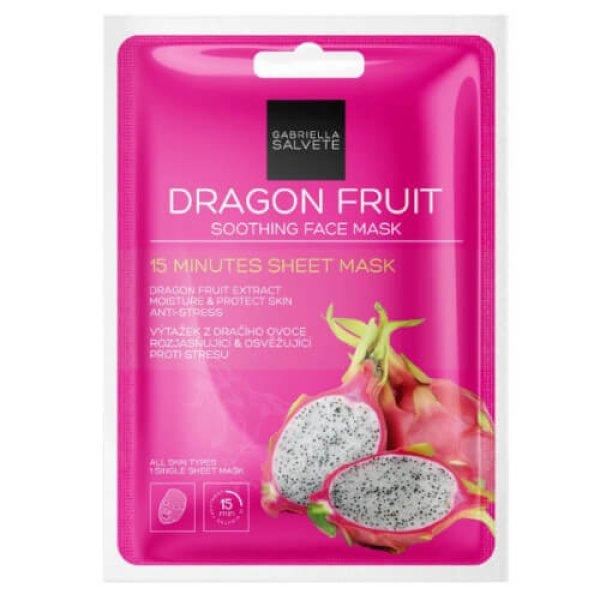 Gabriella Salvete Nyugtató vászon arcmaszk Dragon Fruits (Soothing Sheet Face
Mask) 1 db