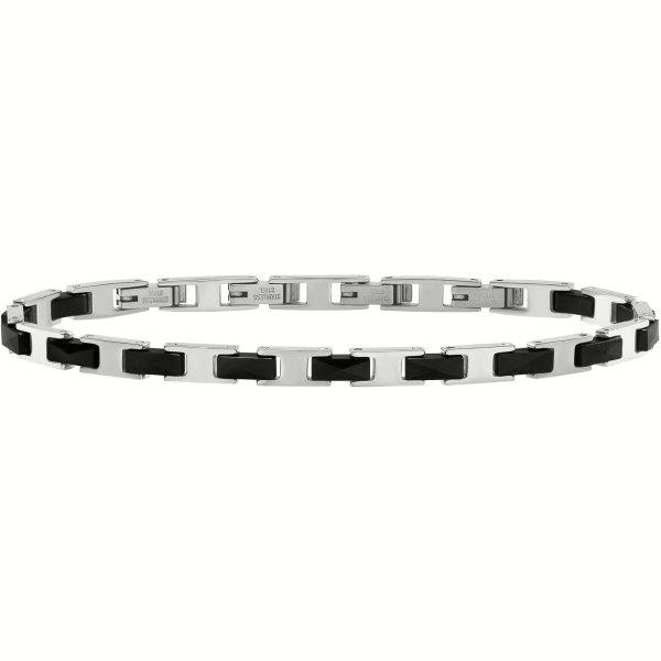 BREIL Stílusos férfi karkötő Ceramic Brick TJ3454
