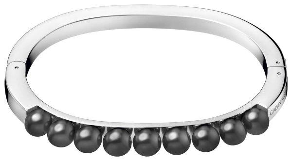 Calvin Klein Tömör acél karkötő fekete gyöngyökkel Circling KJAKMD04010
5,4 x 4,3 cm - XS