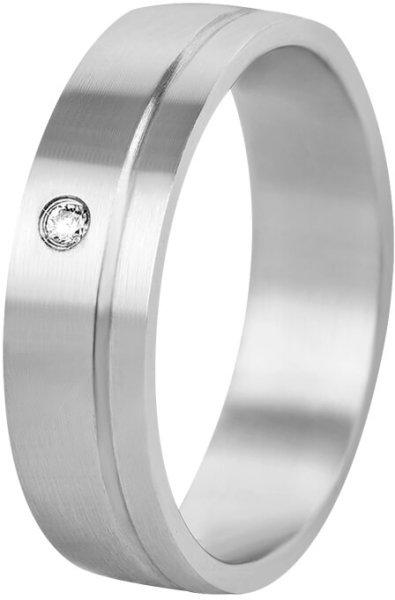 Beneto Exclusive Női acél gyűrű kristállyal SPD06 60 mm