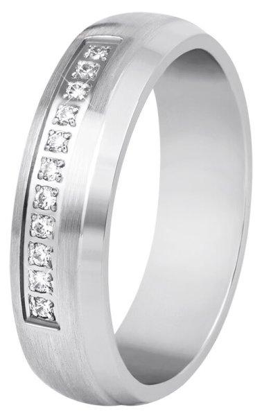 Beneto Exclusive Női acél gyűrű kristállyal SPD03 61 mm